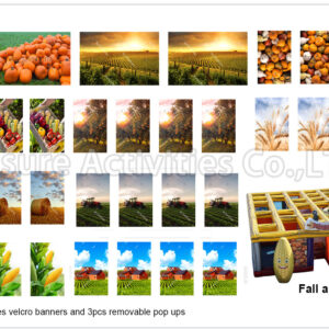 30ft hybrid maze artworks fall/halloween/christmas/spring/winter　　 (36pcs double sides artworks)(price per set per theme)
