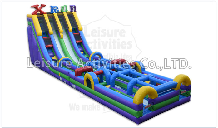 xtreme fun run double lane water slide retro