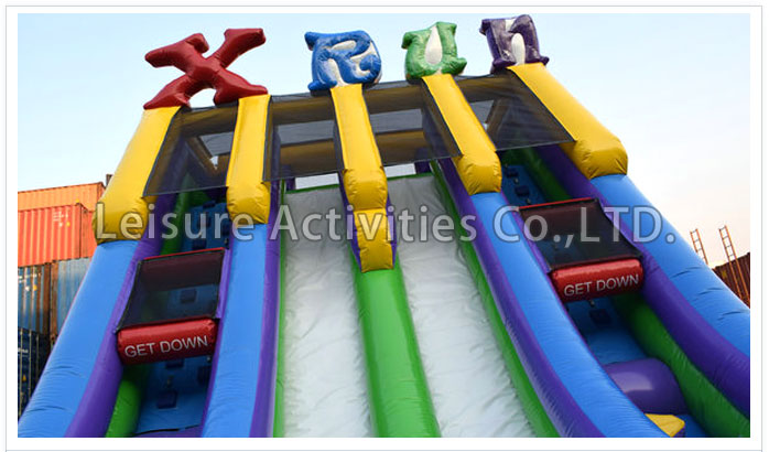xtreme fun run double lane water slide retro