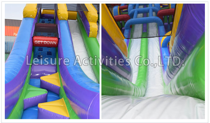 xtreme fun run double lane water slide retro