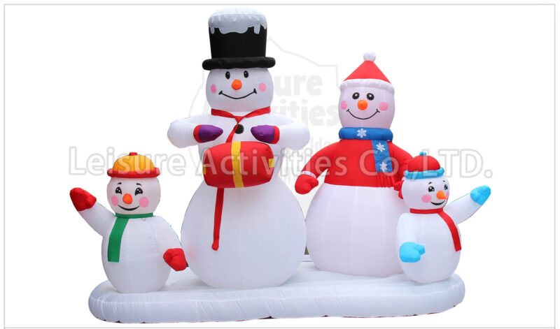 210d snowman family