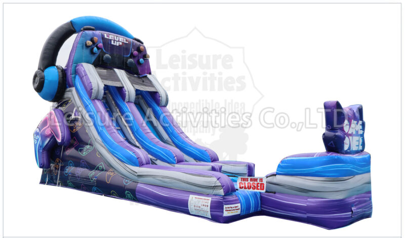 16ft single lane water slide gamer ii sl (max height 18ft)