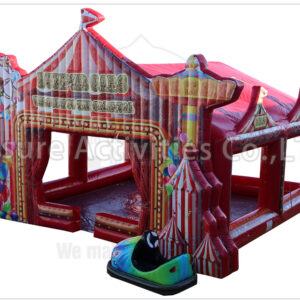 carnival themed bumper car arena