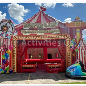 carnival themed bumper car arena