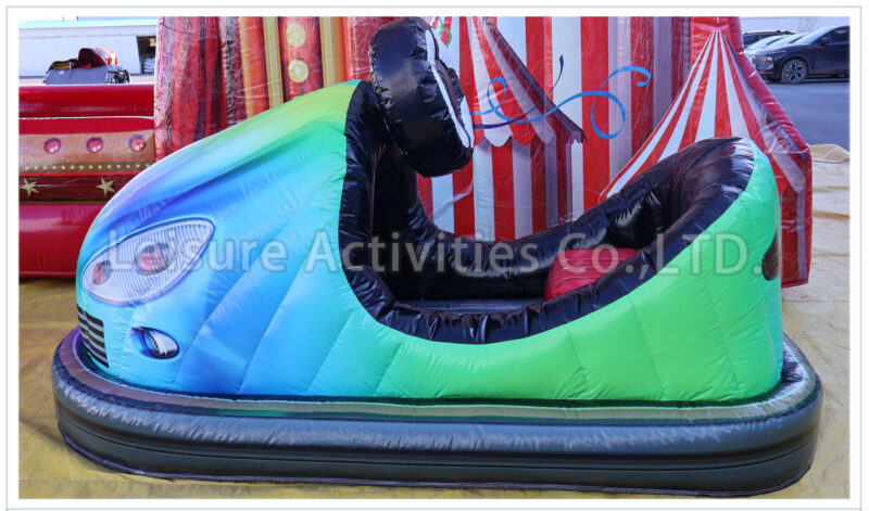 carnival themed bumper car arena