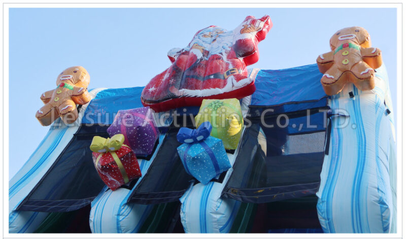 20ft double lane water slide christmas hybrid sl