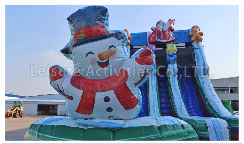 20ft double lane water slide christmas hybrid sl
