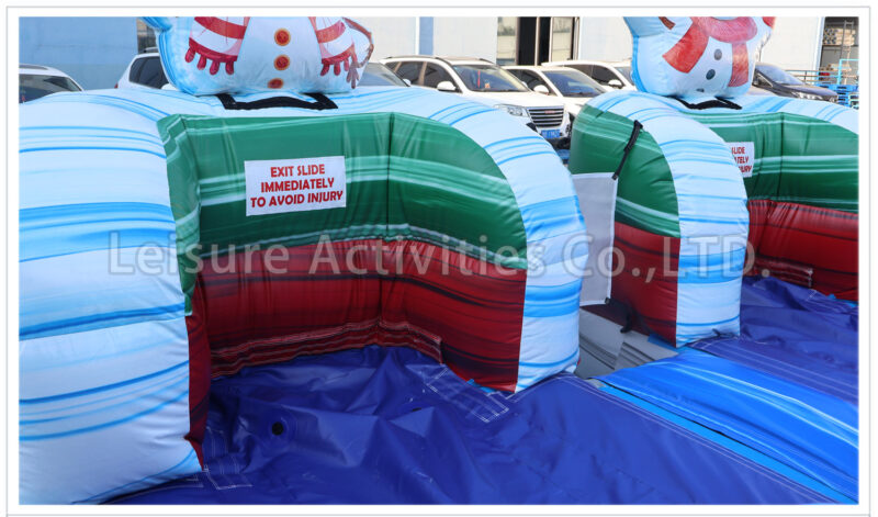 20ft double lane water slide christmas hybrid sl