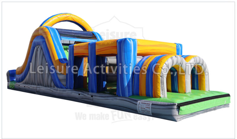 40ft rock climb slide obstacle