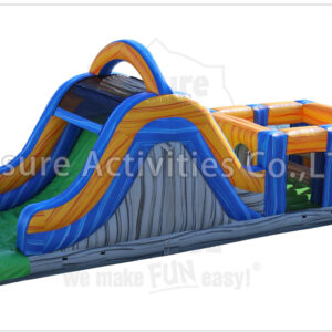40ft rock climb slide obstacle 40ft rock climb slide obstacle