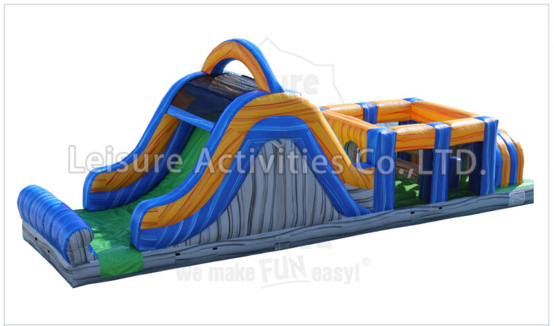40ft rock climb slide obstacle