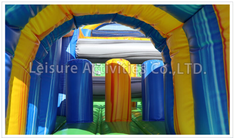 40ft rock climb slide obstacle
