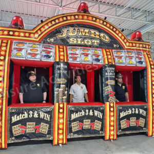 human slot machine interactive game