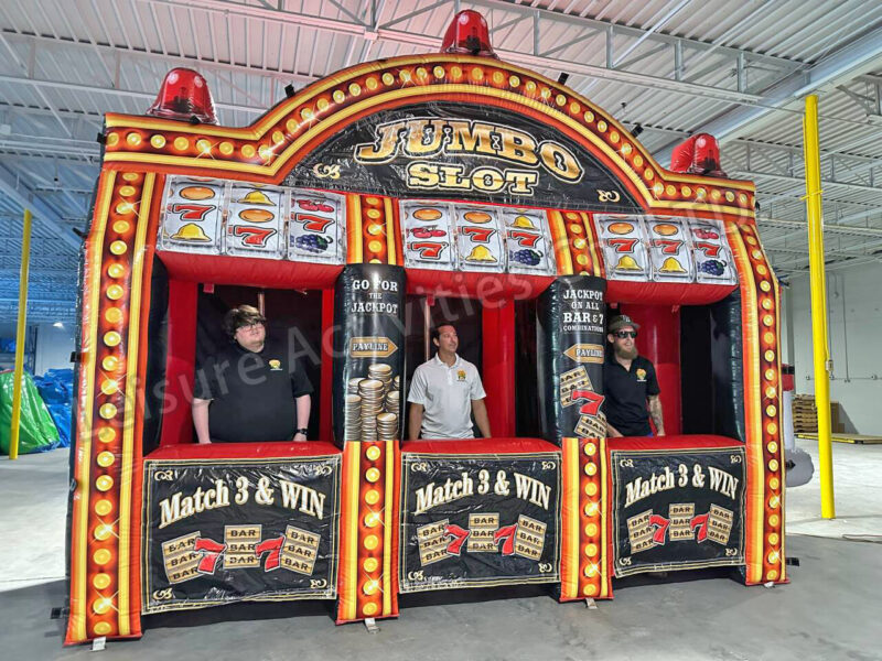 human slot machine interactive game
