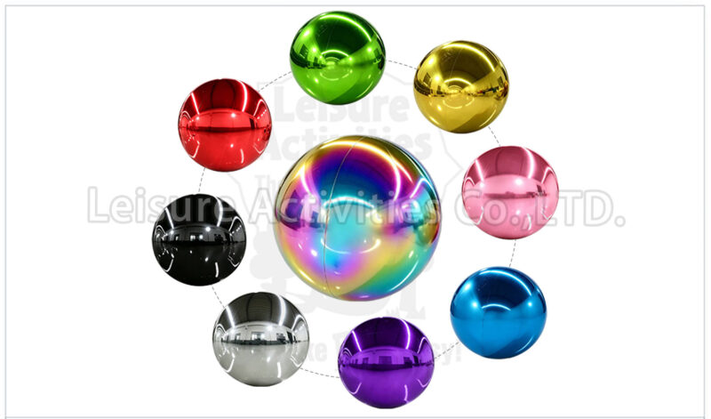 16'' dia. sealed air mirror ball（1 set 9 colors with pump）