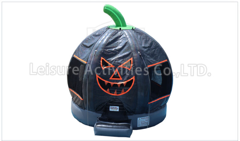 black pumpkin bounce house