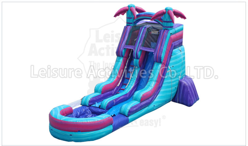 18ft magical vibes single lane water slide ripl