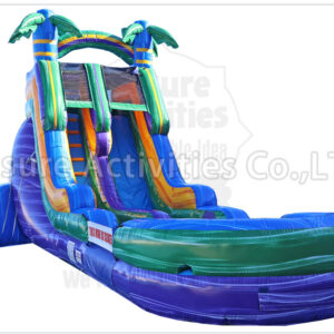 18ft marble purple single lane water slide ripl