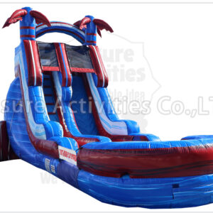 18ft red blue single lane water slide ripl 18ft red blue single lane water slide ripl