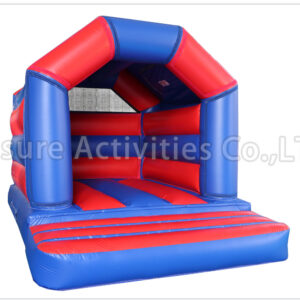 a frame red blue bouncy castle a frame red blue bouncy castle