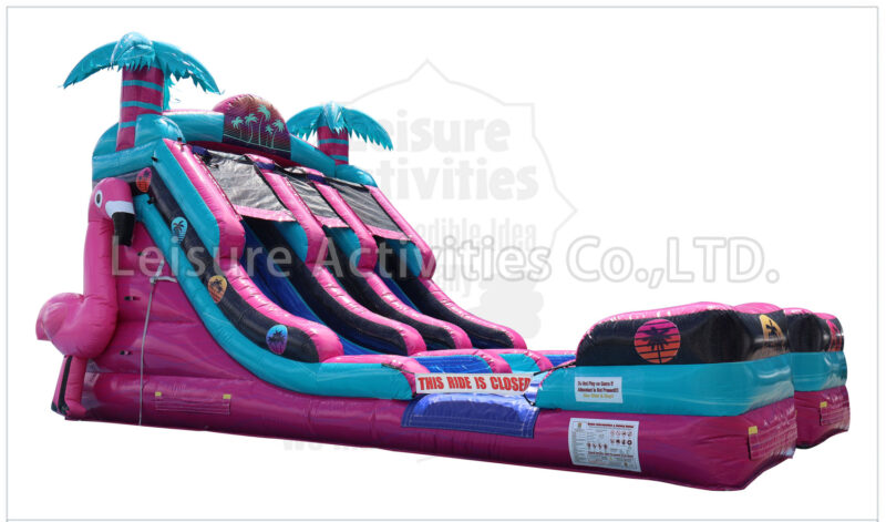 16ft double lane water slide palm beach sl