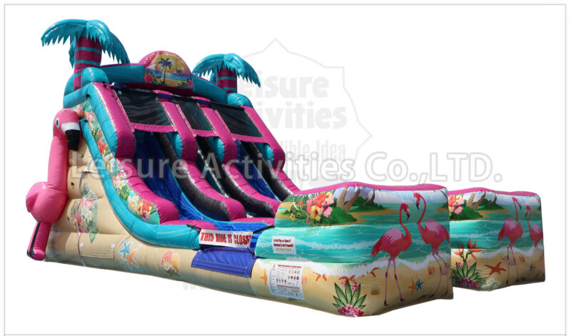 16ft double lane water slide phoebe's flamingo oasis sl