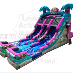 16ft double lane water slide phoebe's flamingo oasis sl