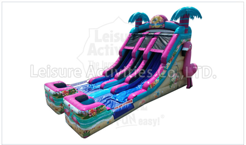 16ft double lane water slide phoebe's flamingo oasis sl