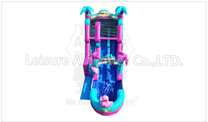 19ft double lane water slide palm beach ripl