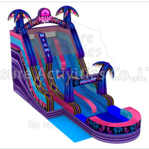 19ft double lane water slide miami nights ripl