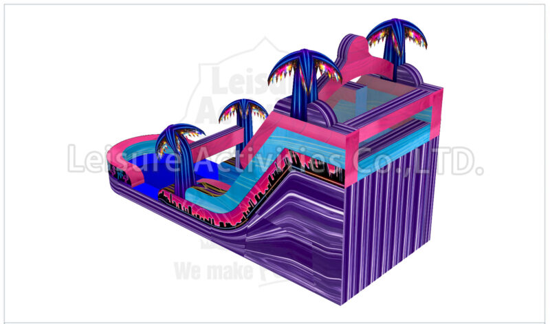 19ft double lane water slide miami nights ripl
