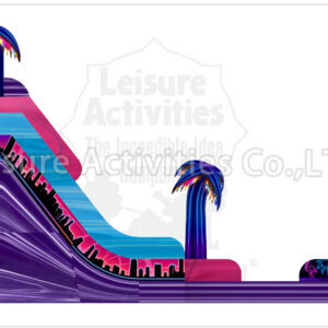 19ft double lane water slide miami nights ripl
