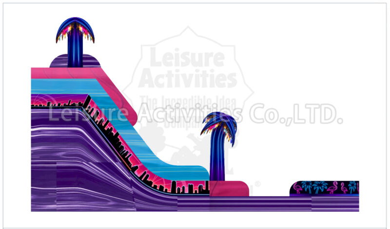 19ft double lane water slide miami nights ripl