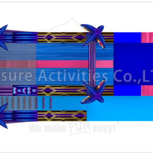 19ft double lane water slide miami nights ripl