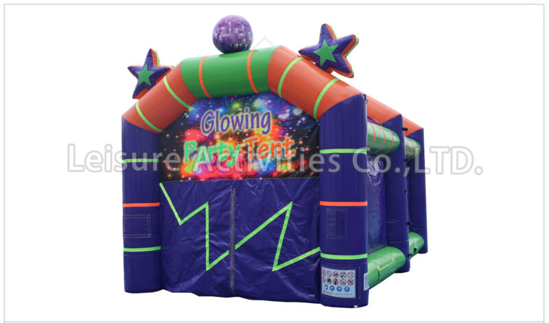 glowing party tent