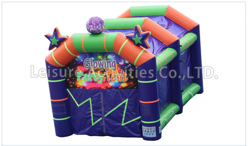 glowing party tent