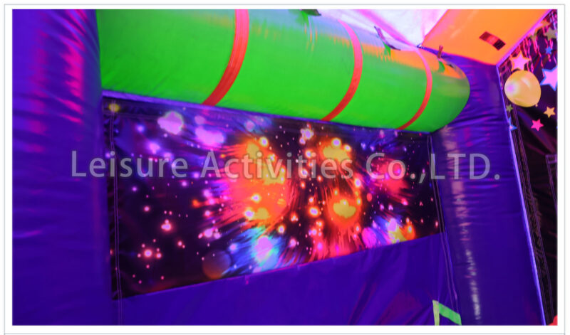 glowing party tent