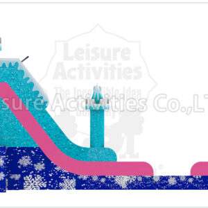 19ft frozen princess crown single lane water slide ripl