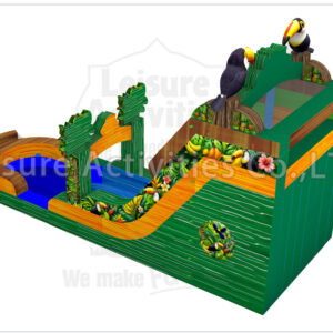 19ft rainforest double lane water slide ripl