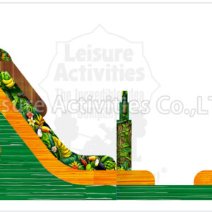 19ft rainforest double lane water slide ripl