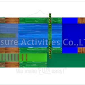 19ft rainforest double lane water slide ripl
