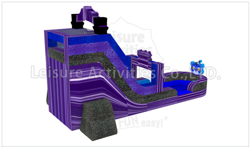 19ft single lane water slide k pop ripl