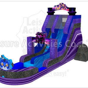 19ft single lane water slide k pop ripl