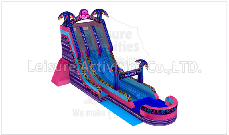 22ft magical vibes double lane water slide sl