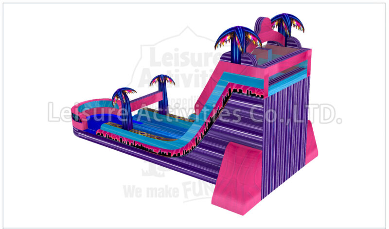22ft magical vibes double lane water slide sl