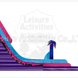 22ft magical vibes double lane water slide sl