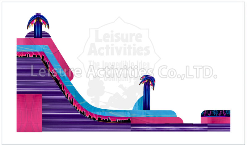 22ft magical vibes double lane water slide sl