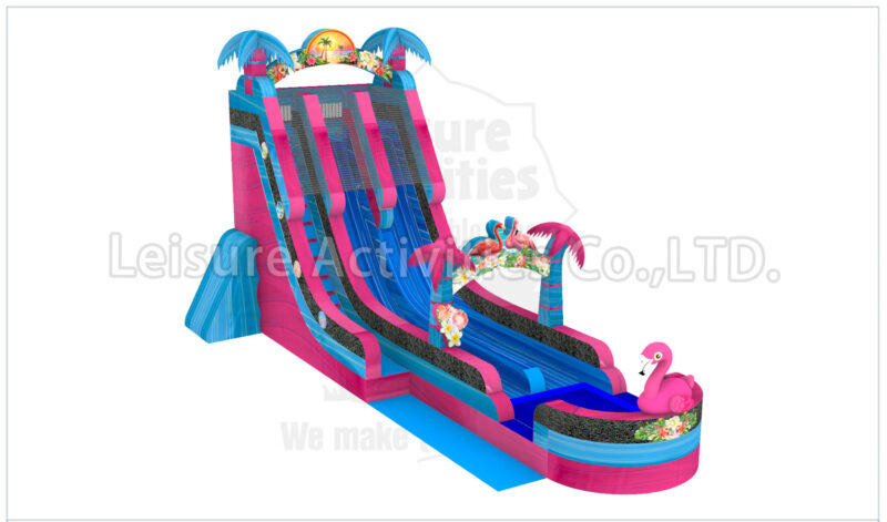 22ft magical vibes double lane water slide sl