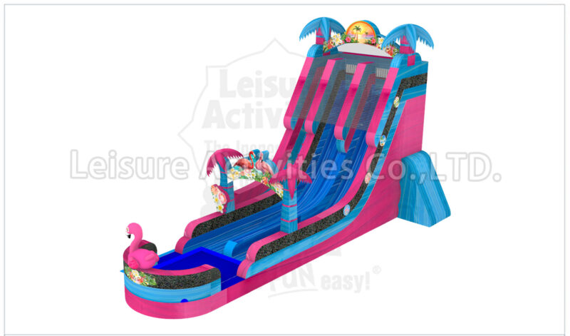 22ft magical vibes double lane water slide sl