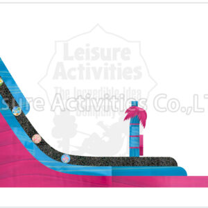 22ft magical vibes double lane water slide sl